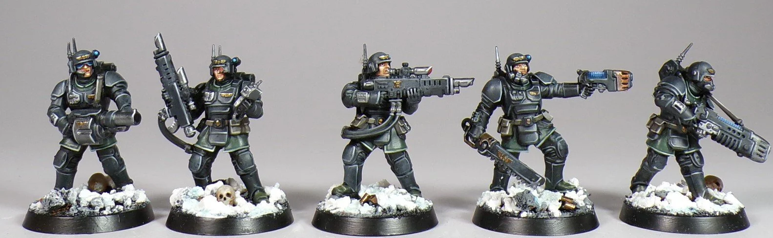 40k Kill Teams: Some Black, Black Ops Kasrkins — Paintedfigs